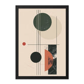 Abstract Geometric Wall Art, Modern Art Print, Circle and Line Art, Home Decor, Minimalist Wall Decor, Contemporary Art, Framed Art - Tawshia